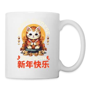 Happy Chinese New Year 2024 Lucky Cat Matching - Mug - white - Right