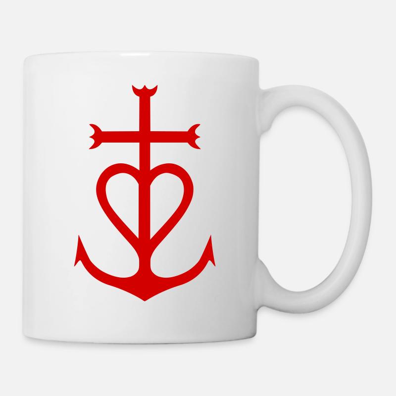 Croix Camargue - Tasse - Weiß