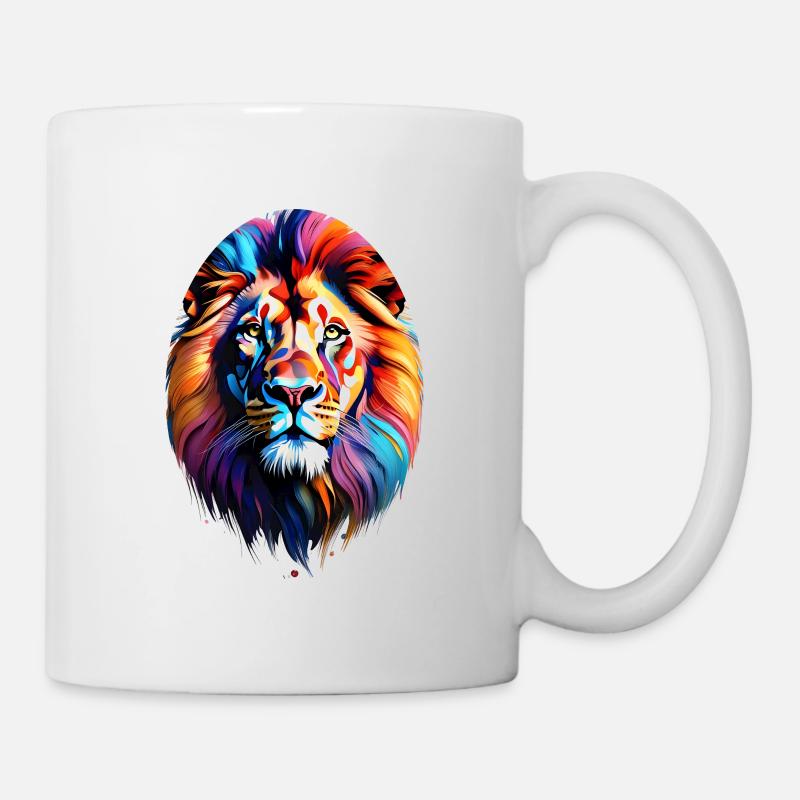 Lion Popart - Mug - white