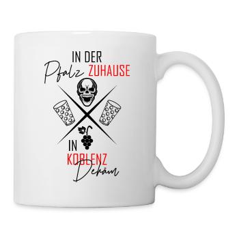 In Koblenz dehäm - Tasse - Weiß - Rechts