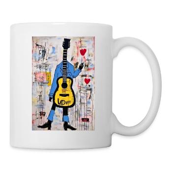 "Écho de la Rue – Tee-shirt Urbain Musical" - Mug blanc - blanc - Droite