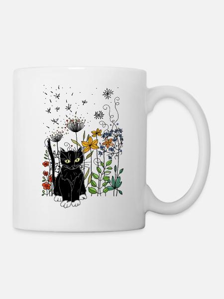 Chat - Mug blanc - blanc