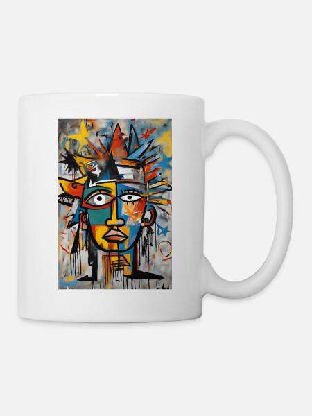 "Avantgardistisches urbanes T-Shirt" - Tasse - Weiß