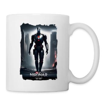 Big robot in the city - Mug - white - Right