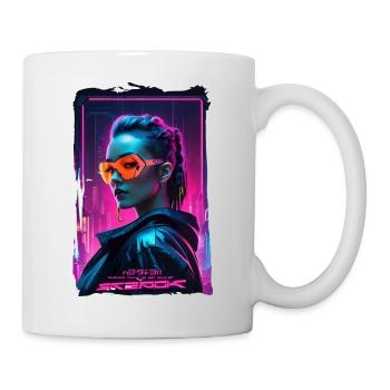 Lunettes néon - Mug blanc - blanc - Droite