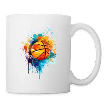 Colorful Basketball Paint Splash Splash Splash of Color - Mug - white - Right