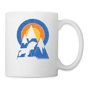 Retro Diamond Peak Ski White Fox - Mug - white - Right