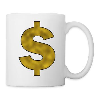 Dollar Sign Gold - Mug - white - Right