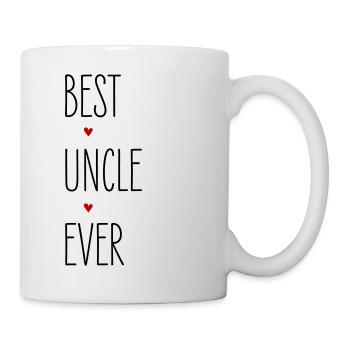 Best Uncle, Best Uncle Ever, Heart, Birthday - Mug - white - Right