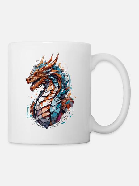 Monstre mystique : Œil de dragon magique - Mug blanc - blanc