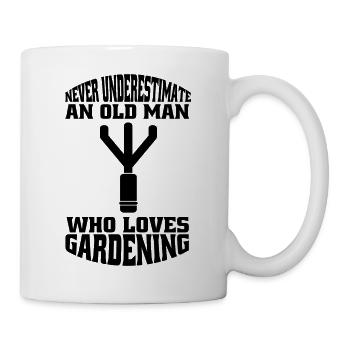 Hobbygärtner Garten Geschenk Gärtner Obstgarten - Tasse - Weiß - Rechts