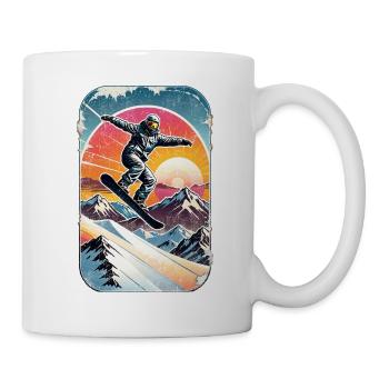 snowboard neige et ski - Mug blanc - blanc - Droite