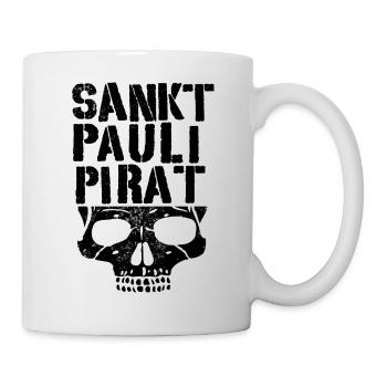 Sankt Pauli Pirat - Tasse - Weiß - Rechts