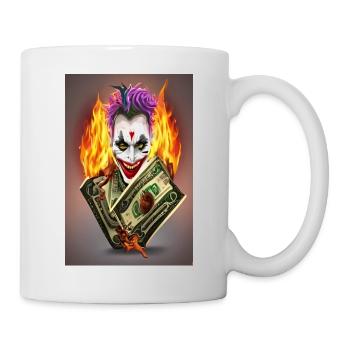 Dollar Joker Card - Mug blanc - blanc - Droite