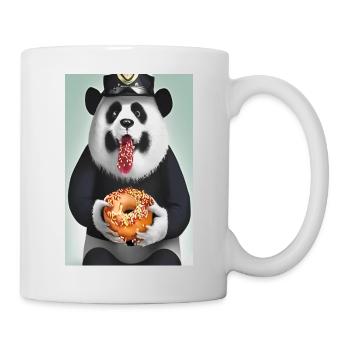 Panda-Donut - Tasse - Weiß - Rechts