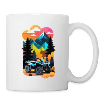 quad et tout terrain - Mug blanc - blanc - Droite