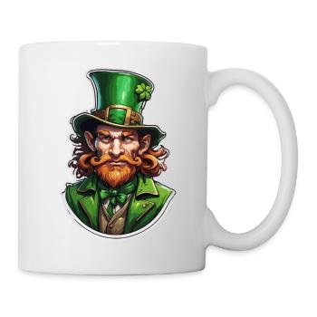 Leprechaun / Leprechaun / Vert / Gingembre / Irlande - Mug blanc - blanc - Droite