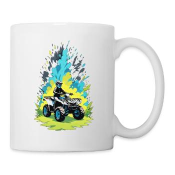 quad et tout terrain - Mug blanc - blanc - Droite