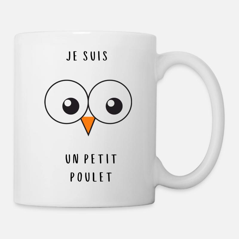 Petit Poulet les Gros Yeux - Mug blanc - blanc