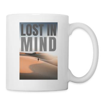 Gedankenverloren in der Wüste - Tasse - Weiß - Rechts