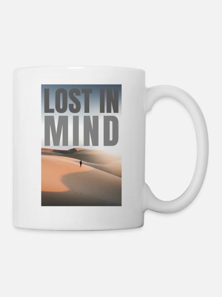 Gedankenverloren in der Wüste - Tasse - Weiß