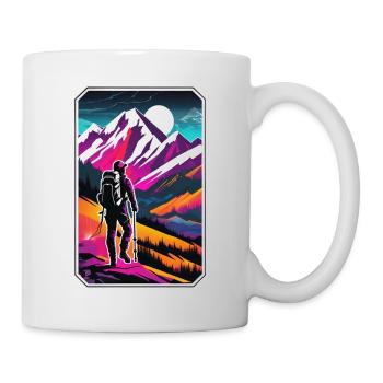 Natur & Bergwandern - Tasse - Weiß - Rechts