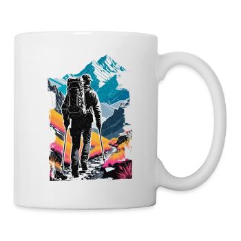 Natur & Bergwandern - Tasse - Weiß - Rechts