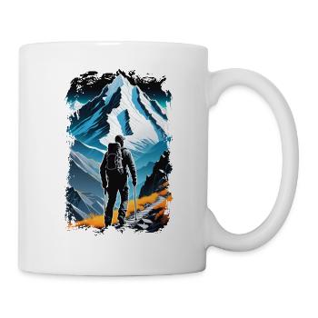 Natur & Bergwandern - Tasse - Weiß - Rechts