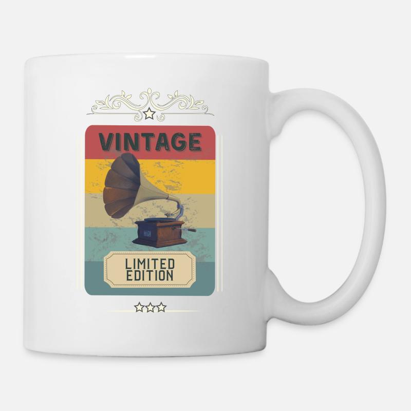 Gramophone vintage - édition limitée - Mug blanc - blanc