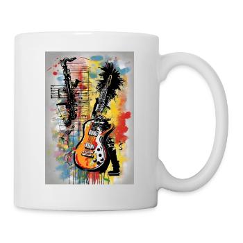 « Jazz & Rock Fusion Tee » - Mug blanc - blanc - Droite