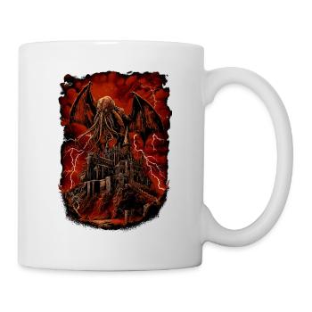 Aufstieg des Cthulhu - Tasse - Weiß - Rechts