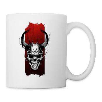 Eternal Vigil: Horned Skull - Mug - white - Right