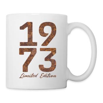 "Vintage 1973: Limited Edition in Rust Look" - Mug - white - Right