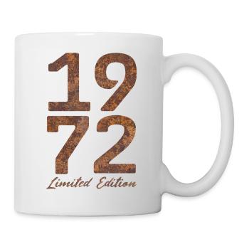 "Vintage 1972: Limited Edition in Rust Look" - Mug - white - Right