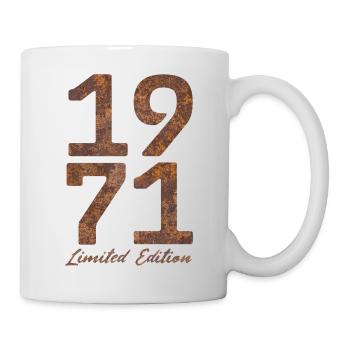 "Vintage 1971: Limited Edition in Rust Look" - Mug - white - Right