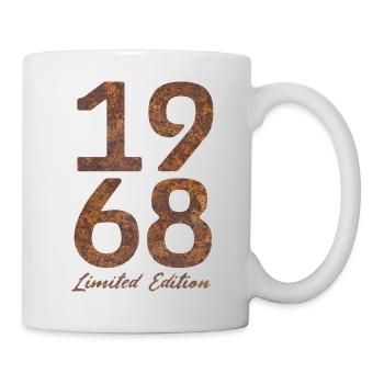 "Vintage 1968: Limited Edition in Rust Look" - Mug - white - Right