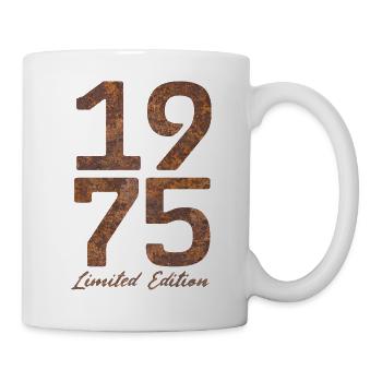 "Vintage 1975: Limited Edition in Rust Look" - Mug - white - Right