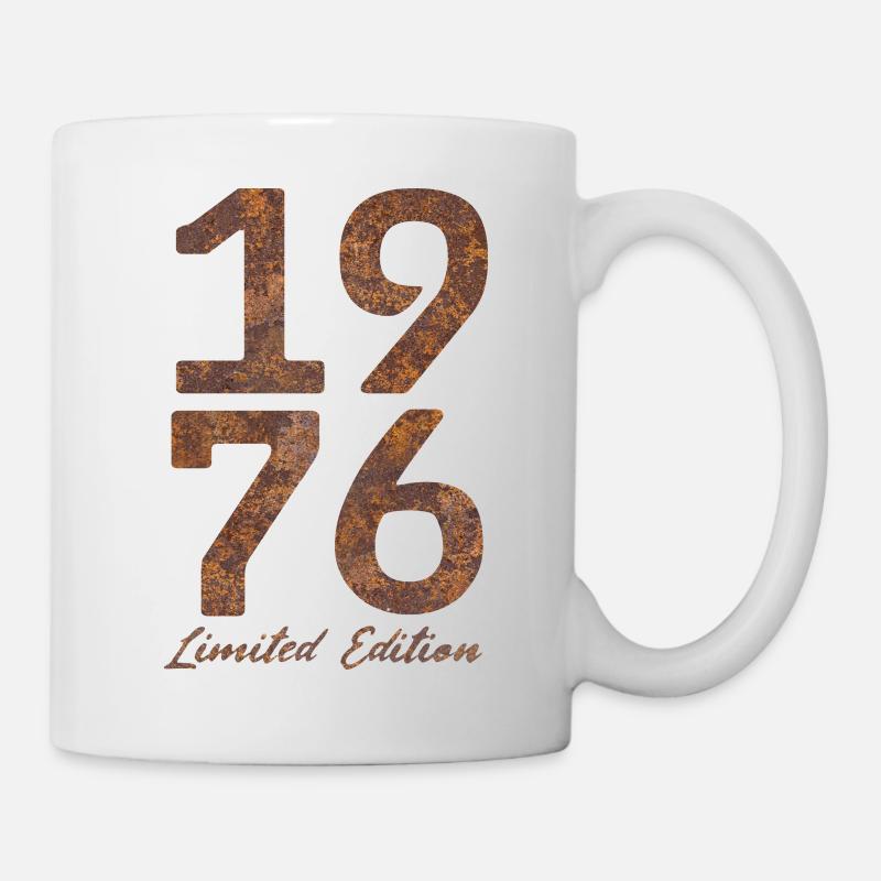 « Millésime 1976 : Édition Limitée au Look Rouille » - Mug blanc - blanc