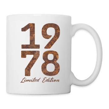 « Millésime 1978 : Édition Limitée au Look Rouille » - Mug blanc - blanc - Droite