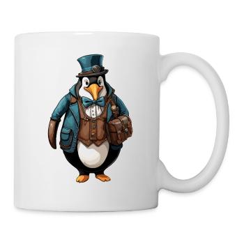 Lederhosen / Animal / Traditional costume / Tradition / Penguin - Mug - white - Right