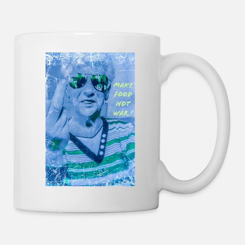 Faites en sorte que la nourriture ne fasse pas la guerre ! - Mug blanc - blanc