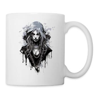 Gothic Beauty Rose Queen Illustration - Mug - white - Right