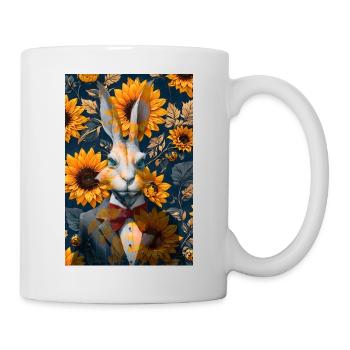 Lapin blanc - Mug blanc - blanc - Droite