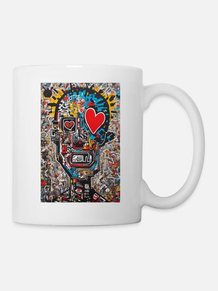 "Urbane Liebe" - Tasse - Weiß