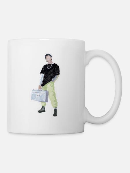 Hip-Hop / Musik / Tanzen / Musikbox / Rap / Flow - Tasse - Weiß