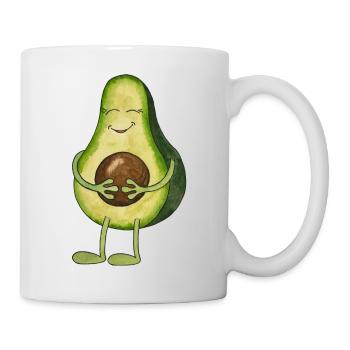 kawaii avocado cute vegan mom pregnant avo - Mug - white - Right