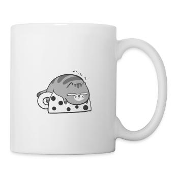 peu Importe qui m’a réveillé -réveil difficile - Mug blanc - blanc - Droite