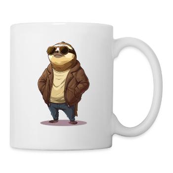 Chilli Billy das Faultier - Tasse - Weiß - Rechts