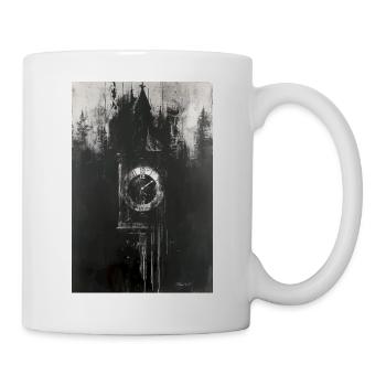 Kuckucksuhr Black Art - Tasse - Weiß - Rechts