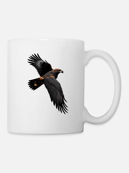 Hawk noir - Mug blanc - blanc
